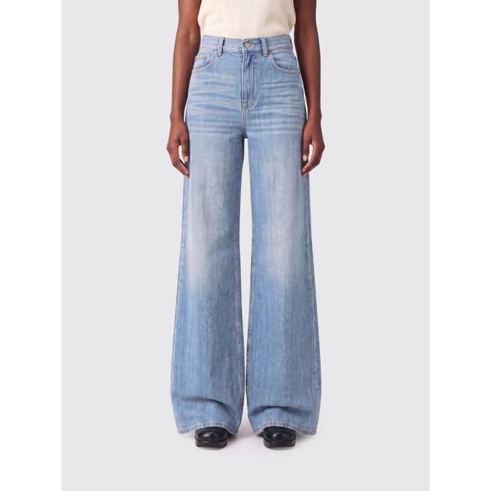 Chloe Women High-Waisted Flare Jeans Chloe In Five-Pocket Cotton Denim